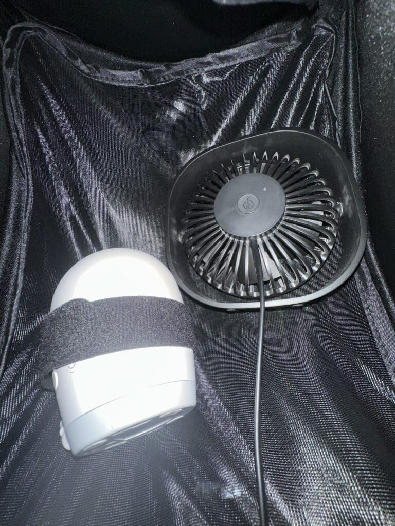 Hiccapop Baby Blackout Tent Pocket for monitor and fan