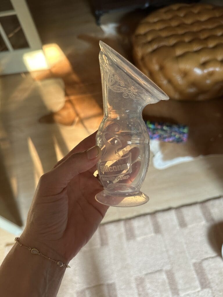 Haaka Silicon Milk Collector In Hand Shot