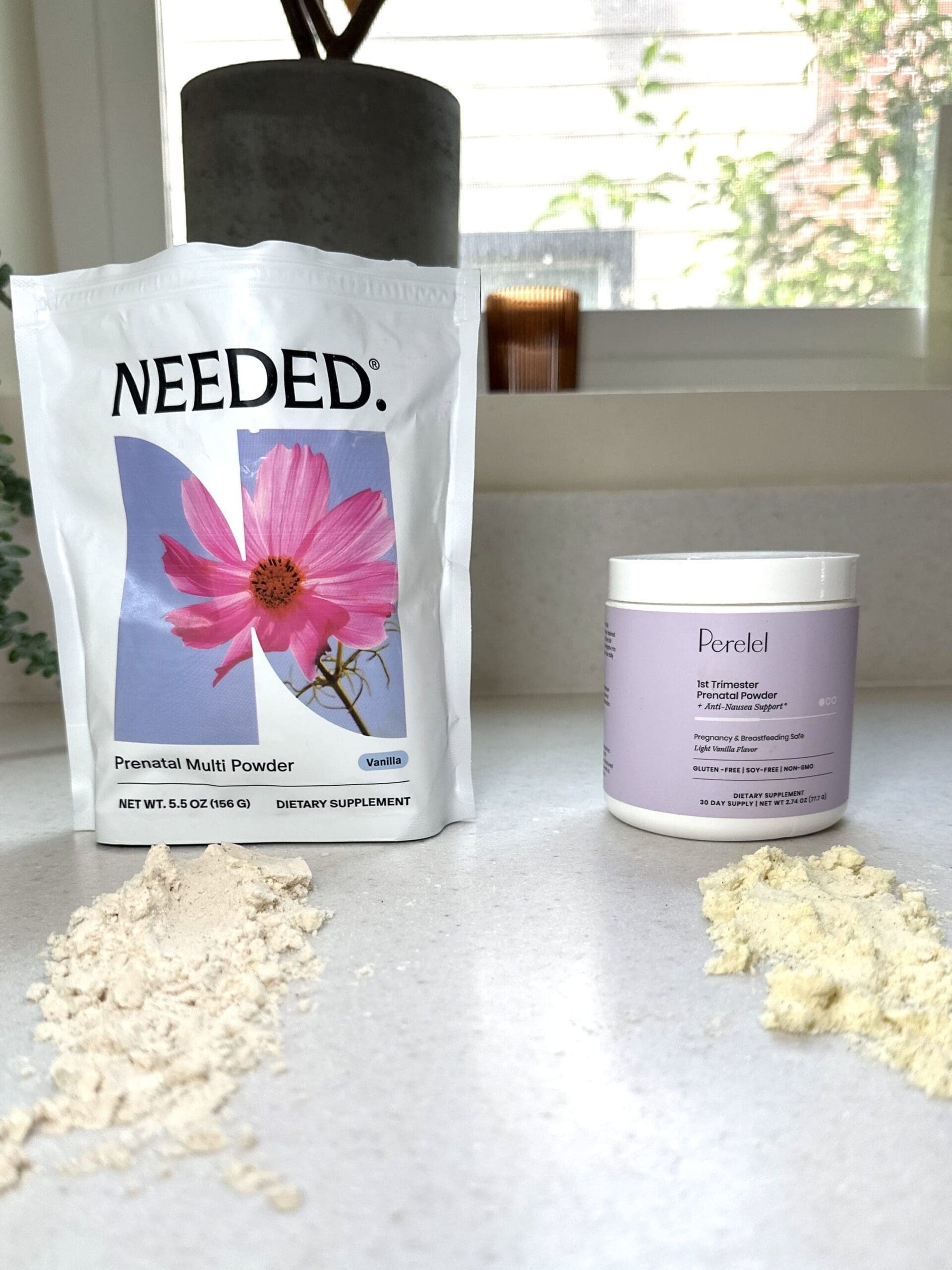 Needed vs. Perelel Prenatal Comparison powder