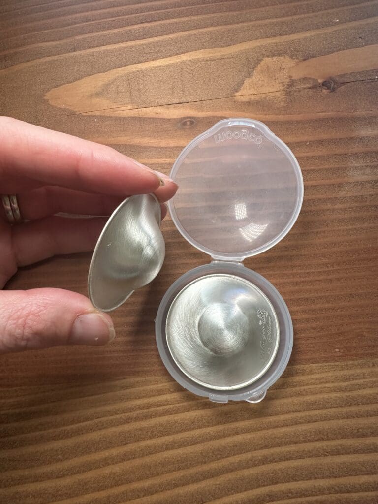 Silverette Nipple Covers Review holding in hand and case